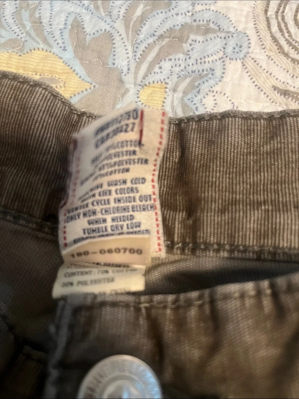 True Religion Men’s Olive Brown Slim Straight Jeans